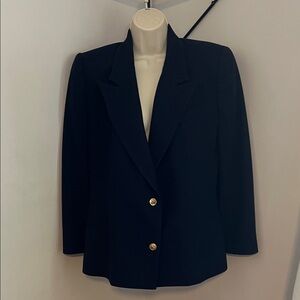 Doncaster Classic Navy Blazer with Gold Accents